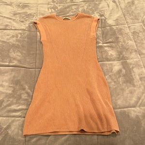 Abercrombie and Fitch tan sweater dress